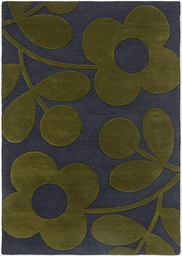 Sprig Green Designer Wool Rug