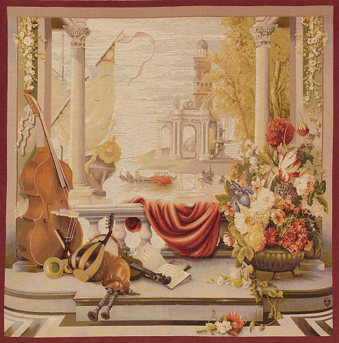Tuscany Harbour Handwoven Tapestry
