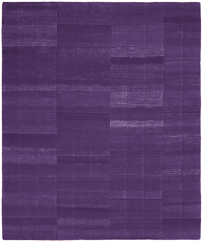 Deep Line Purple Hand-woven Luxury Rug