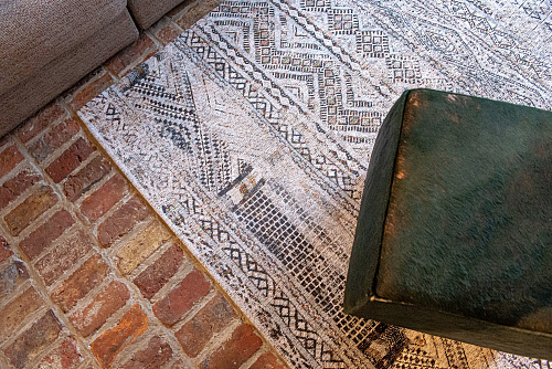 Vintage Flatwoven Grey & White Rug