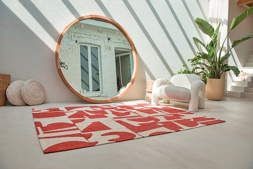 Rust Contemporary Rug