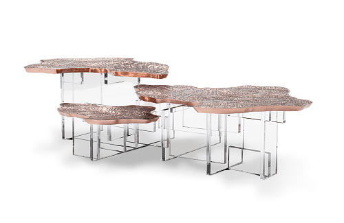 Copper Designer Coffee Table