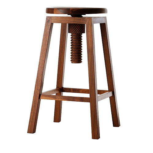 Invito High Brown Modern Stool