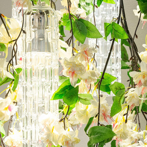 White Cascade Small Handcrafted Chandelier