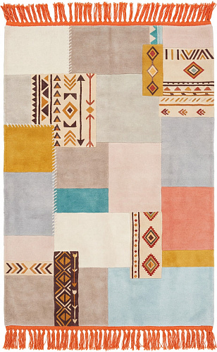 Patchwork Grid Handwoven Rug