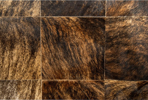 Allexandroupolis Brown Luxury Cowhide Rug