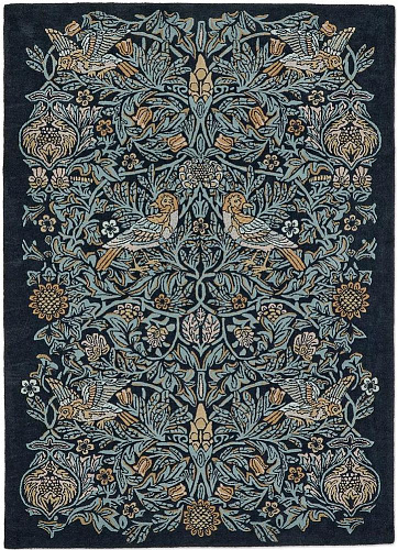 Bird Blue Designer Rug