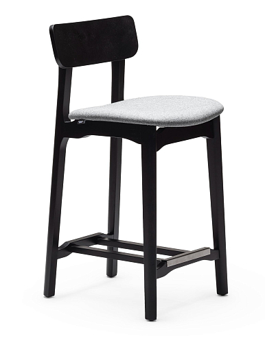 Cacao Wooden Bar Stool