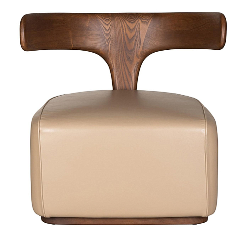 Moby Dick Beige Leather Armchair