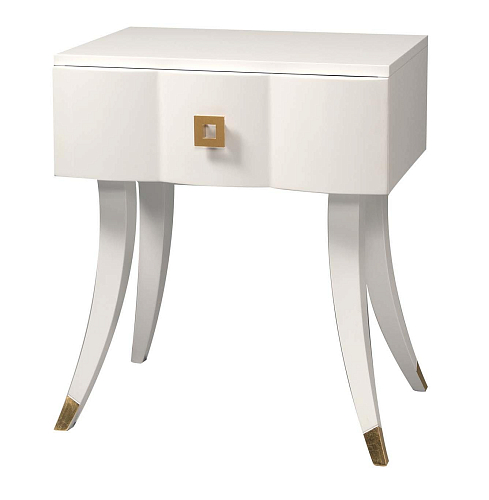 Oscar White Artisan Bedside Table