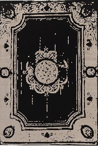 Luxury Bamboo Silk Indian Black & White Rug
