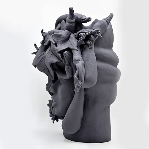 Slate Grey Moor's Head Artwork
