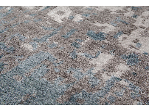 Luxury Bamboo Silk Abstract Indian Rug