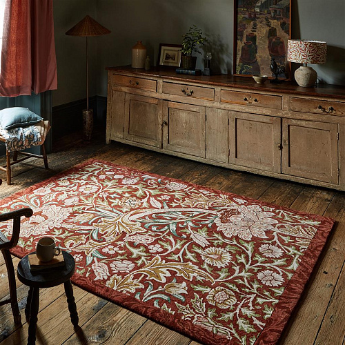 Trent Red Designer Rug