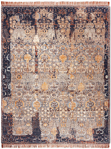 Block Silk / Wool Rug