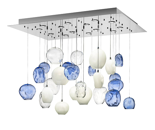 Blue Motion Murano Chandelier