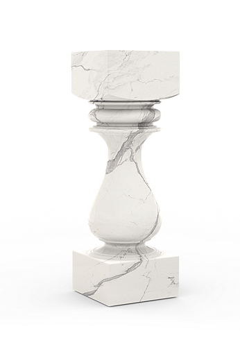 Obsidian Pedestal Designer Table