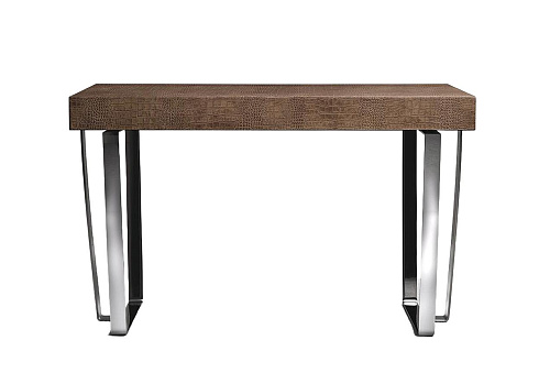 Compact Leather Office Desk