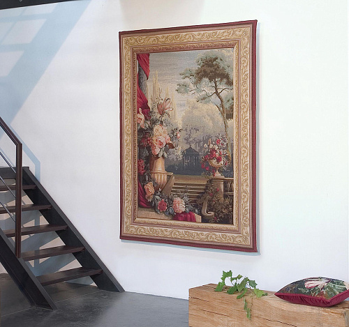 Bouquet and Garden Woven Tapestry