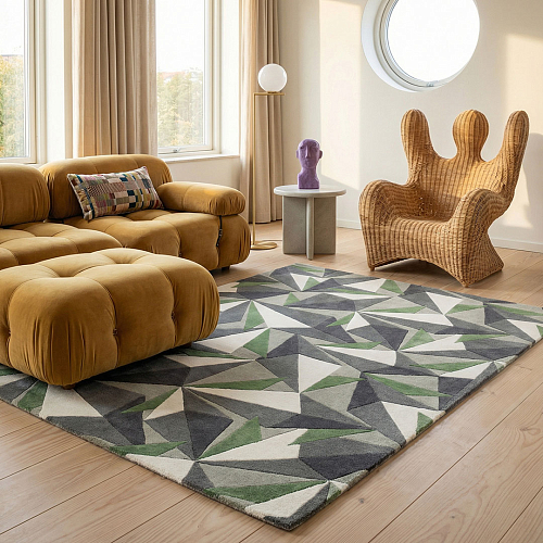 Diamond Platinum Modern Rug