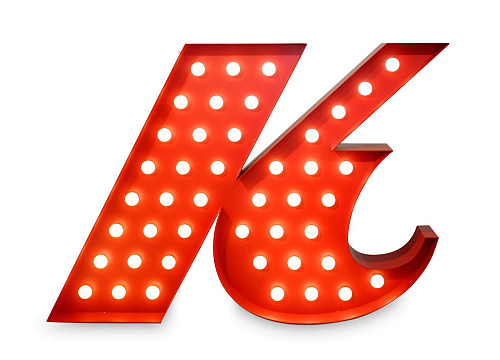 Kinetic Energetic Letter K
