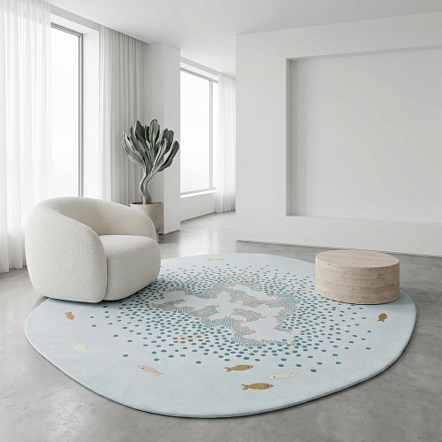 Halo Aqua Artisan Rug