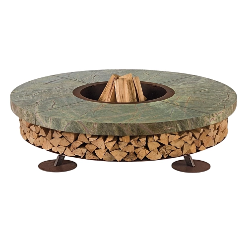 Marble Green Outdoor Fire Pit