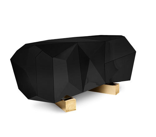 Prism 2 Black Designer Sideboard