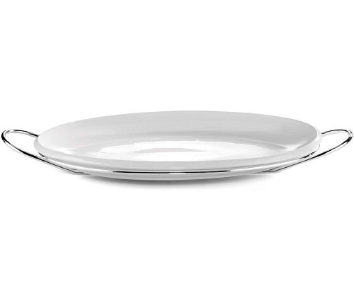 Grand Gourmet Silver-Plated Oval Tray