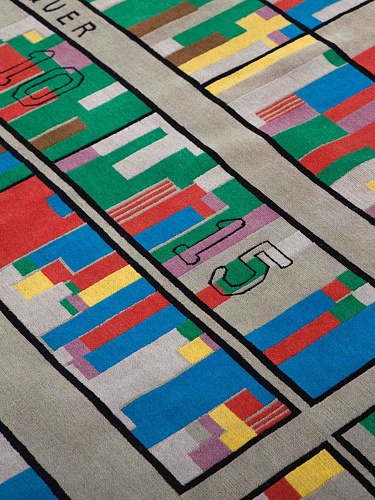 Nationalities Designer Wool Rug