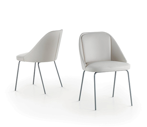 Amy White Leather Chair