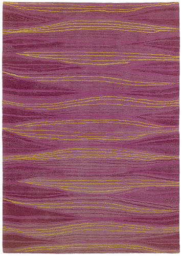 Hand-woven Pink Wool & Silk Luxury Rug
