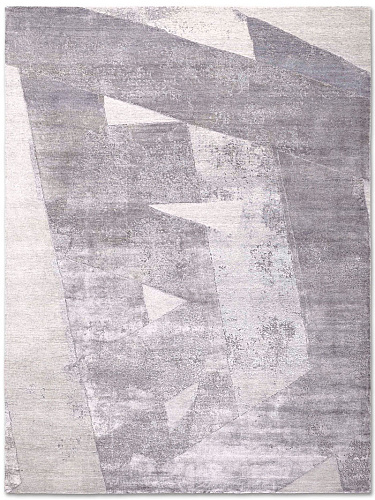 Snow Silver Hand-Woven Exquisite Rug