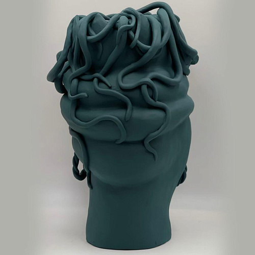 Matte Finish Moor's Head Sculpture