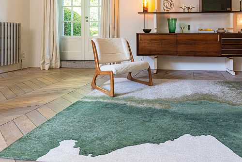 Palm Green Flatweave Rug