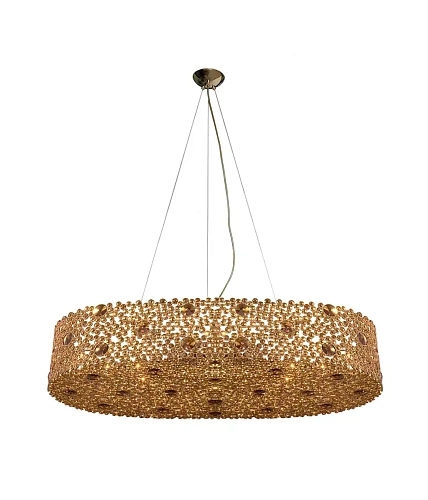 Eternelle Bronze Glass Luxe Chandelier