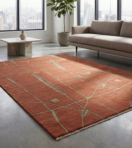 Brick Network Modern Rug