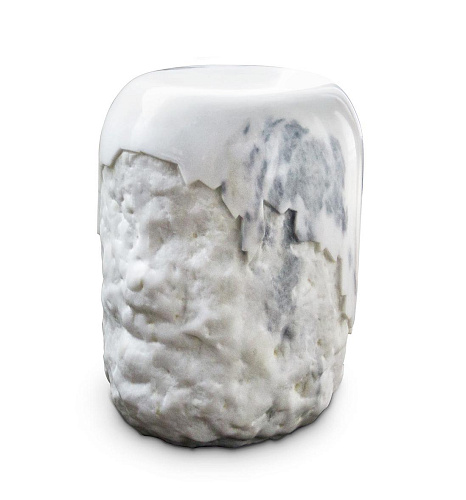 Carrara Marble Artisan Stool