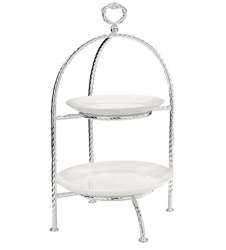 Luxurious Silver-Plated Pastry Stand Villa Pisani