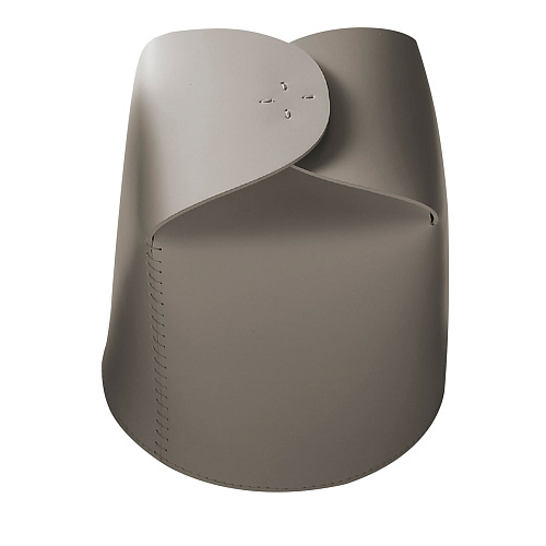 Bloom Grey Leather Basket Set