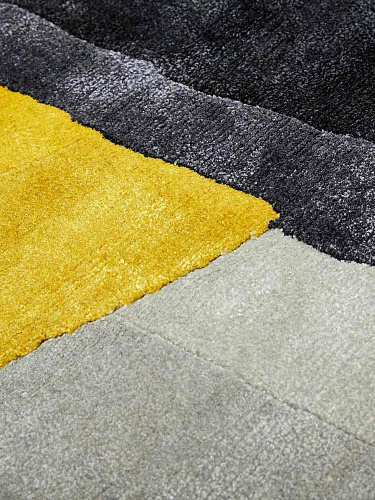 Shaped Designer Wool / Viscose Rug
