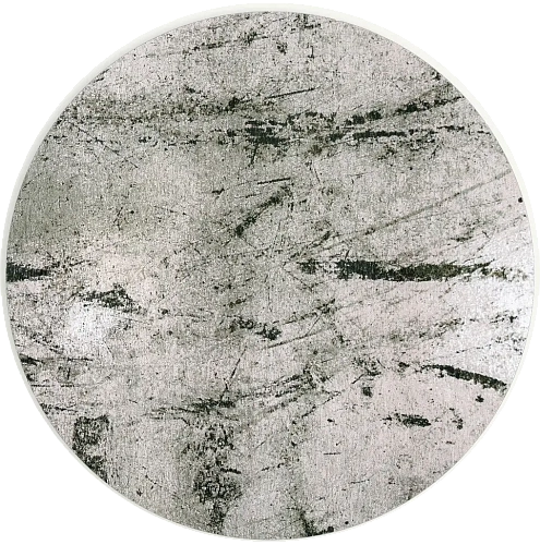 Earthy Green Abstract Round Rug