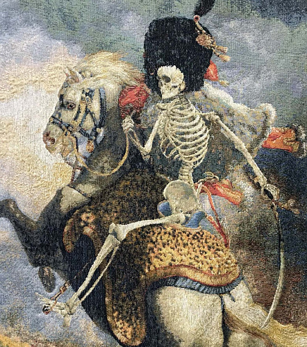 Skeleton Rider French Tapestry