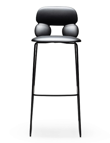 Nube Black Bar Stool
