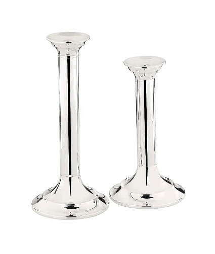 Silver-Plated Column Candle Holder
