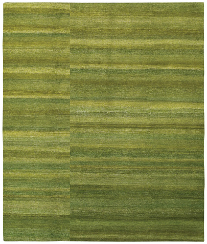 Green Lines Hand-woven Luxury Rug