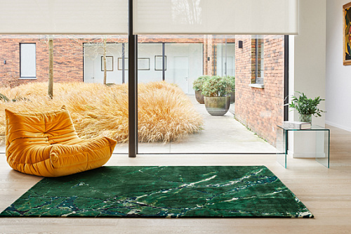 Gem Wool & Viscose Handwoven Luxury Rug