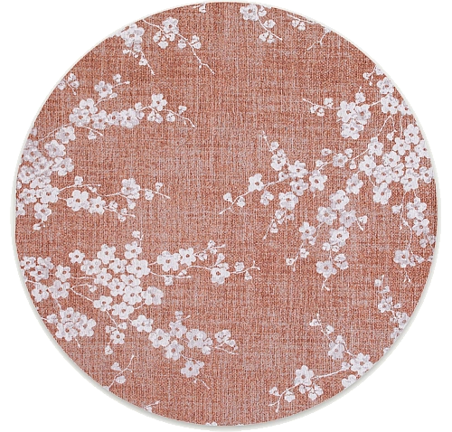Copper Pink Round Rug