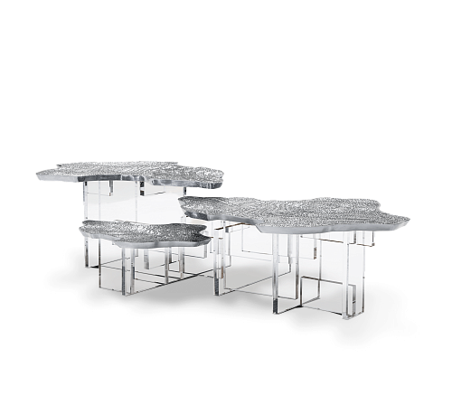 Silver Designer Coffee Table