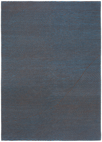 Wave Blue Luxury Hand-woven Rug